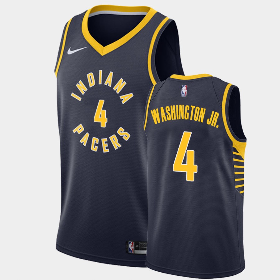 Men's #4 Duane Washington Jr. Ohio State Buckeyes Nike Icon Edition Navy 2021 Stitched College Basketball Jersey