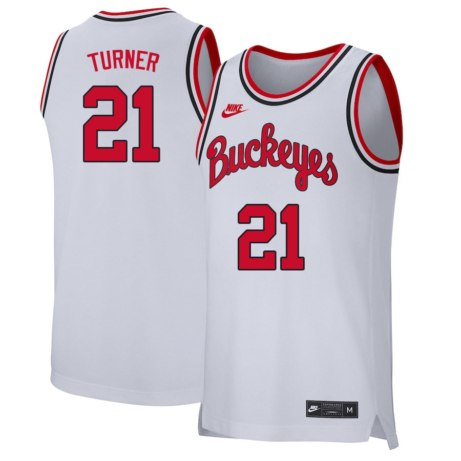 Men's #25 Kyle Young Ohio State Buckeyes Nike White Stitched College Basketball Jersey