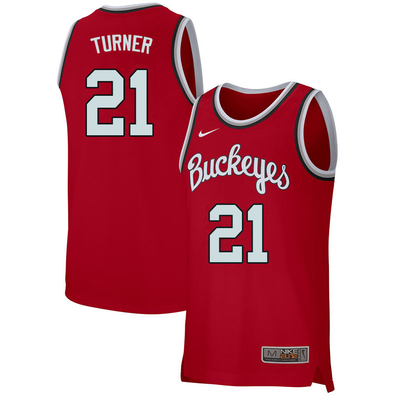 Men's #25 Kyle Young Ohio State Buckeyes Nike Scarlet Round Neck Stitched College Basketball Jersey