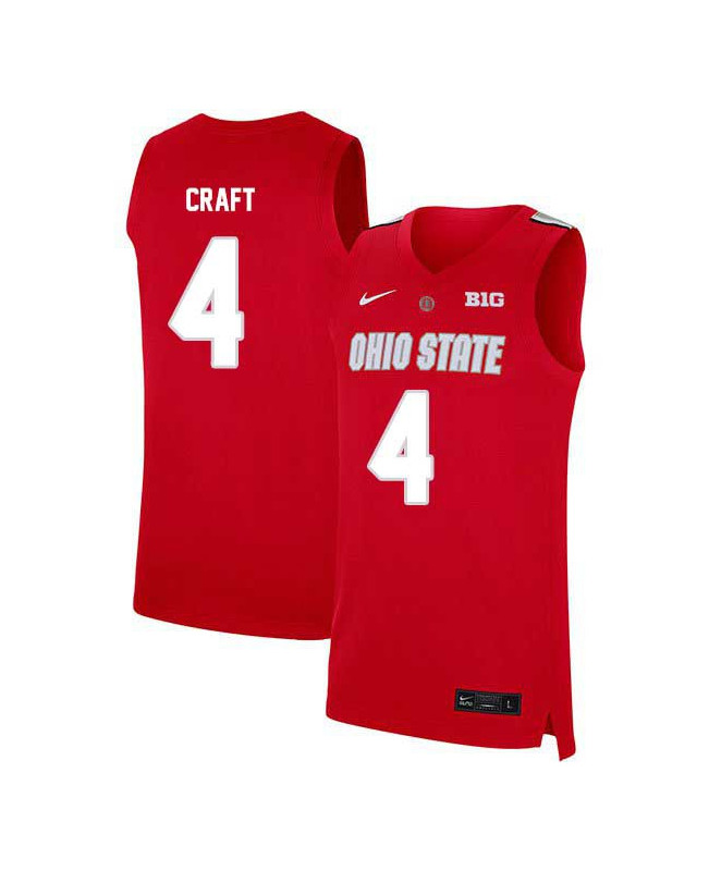 Men's #4 Aaron Craft Ohio State Buckeyes Elite Nike Scarlet Stitched College Basketball Jersey