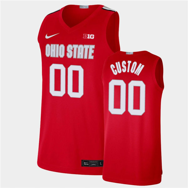 Youth's Custom Ohio State Buckeyes Nike Scarlet Stitched College Basketball Jersey