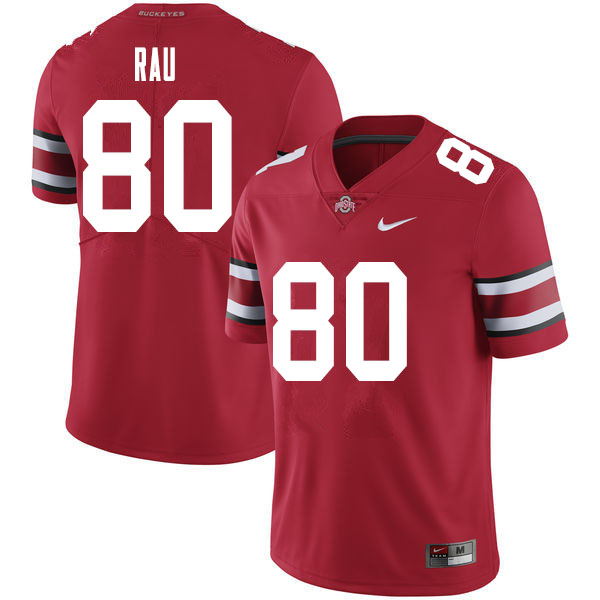 Mens #80 Corey Rau Ohio State Buckeyes Stitched Nike Scarlet College Football Game Jersey S-3XL