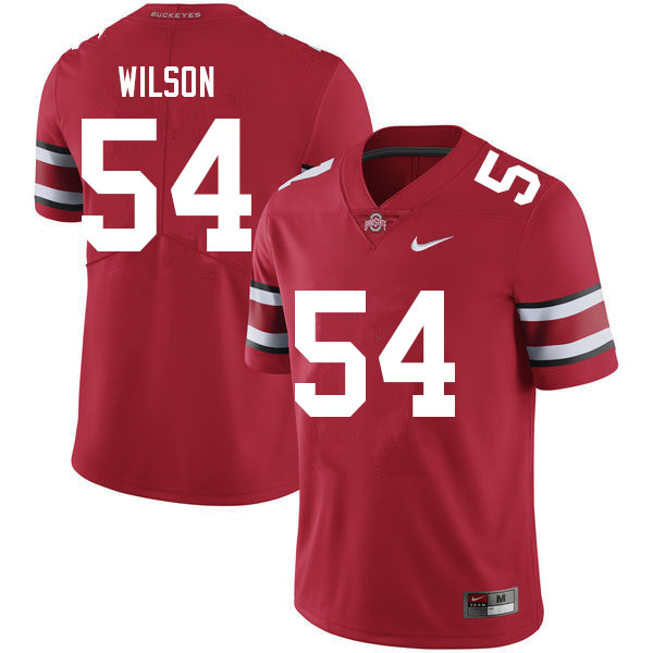 Mens #54 Toby Wilson Ohio State Buckeyes Stitched Nike Scarlet College Football Game Jersey S-3XL