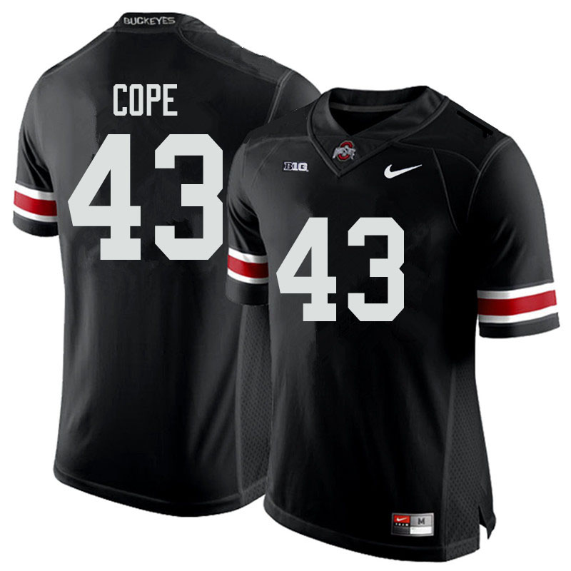 Mens #43 Robert Cope Ohio State Buckeyes Stitched Nike Black White College Football Game Jersey S-3XL