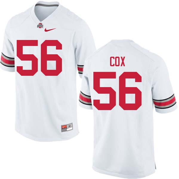 Mens #56 Aaron Cox Ohio State Buckeyes Stitched Nike White College Football Game Jersey S-3XL