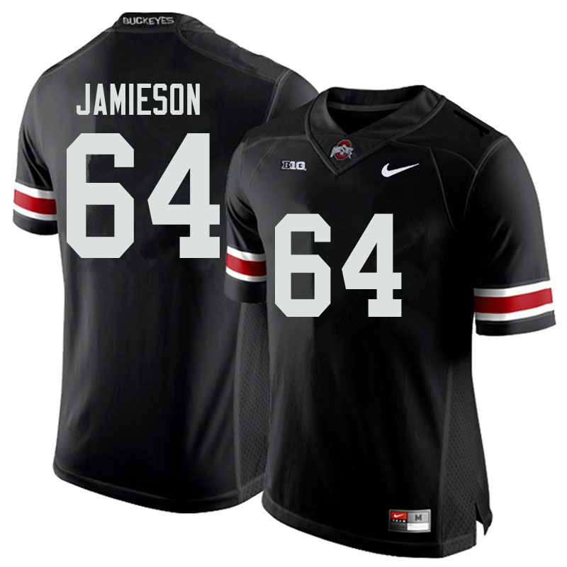 Mens #64 Jack Jamieson Ohio State Buckeyes Stitched Nike Black White College Football Game Jersey S-3XL