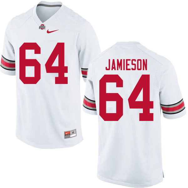 Mens #64 Jack Jamieson Ohio State Buckeyes Stitched Nike White College Football Game Jersey S-3XL