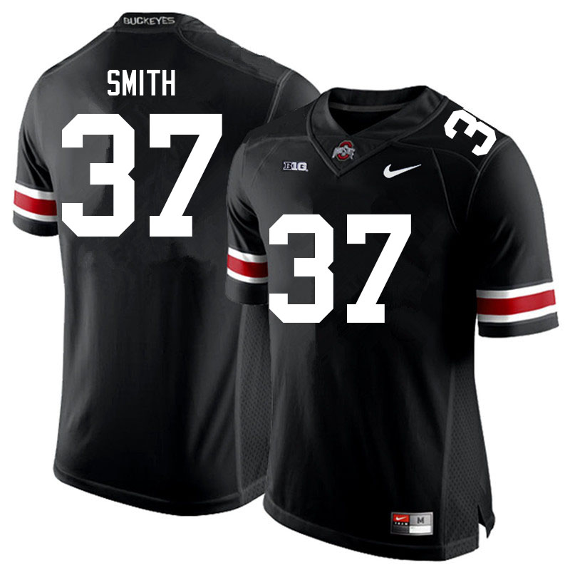 Mens #37 Garrison Smith Ohio State Buckeyes Stitched Nike Black White College Football Game Jersey S-3XL