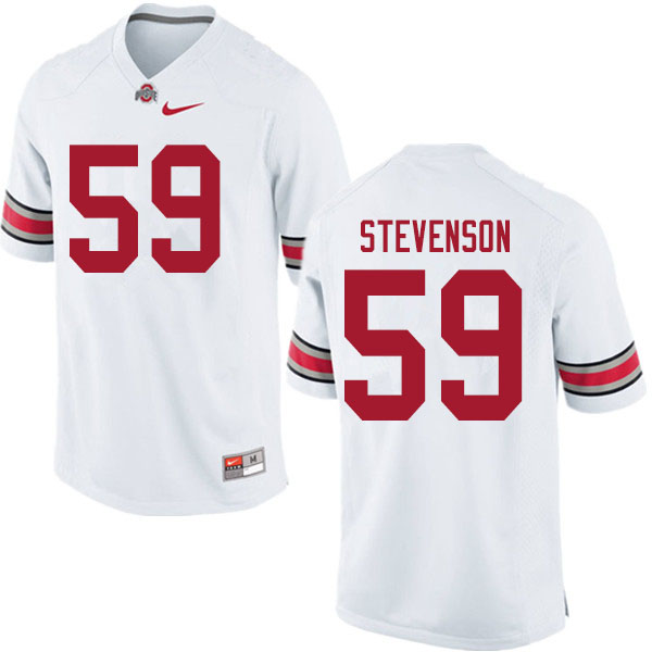Mens #59 Zach Stevenson Ohio State Buckeyes Stitched Nike White College Football Game Jersey S-3XL