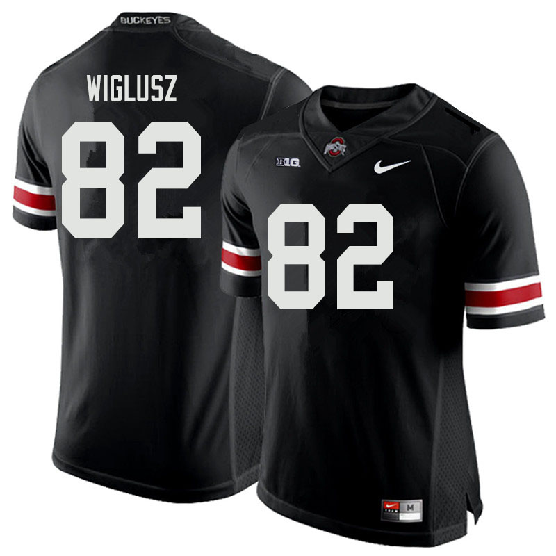Mens #82 Sam Wiglusz Ohio State Buckeyes Stitched Nike Black White College Football Game Jersey S-3XL