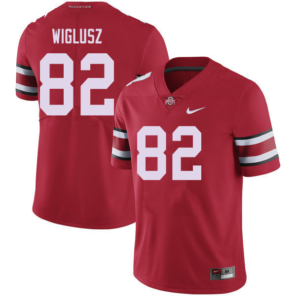 Mens #82 Sam Wiglusz Ohio State Buckeyes Stitched Nike Scarlet College Football Game Jersey S-3XL