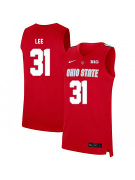 Men's #31 Anthony Lee Ohio State Buckeyes Elite Nike Scarlet Stitched College Basketball Jersey