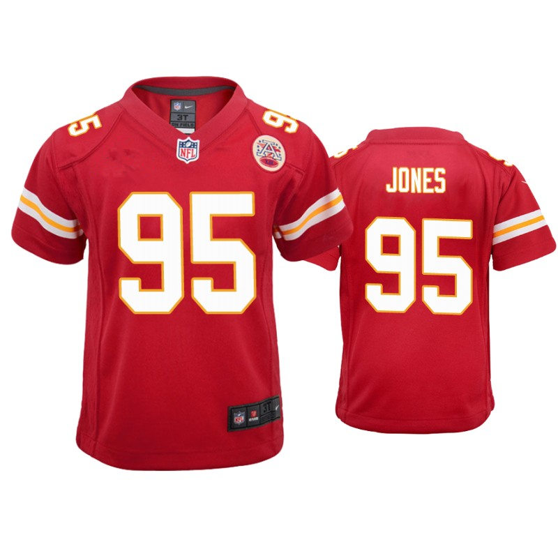 Youth Kansas City Chiefs #95 Chris Jones Nike Black Game Fashion Jersey