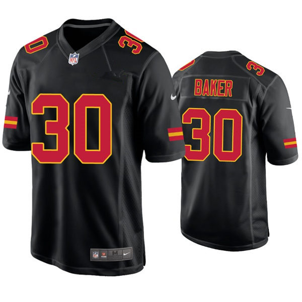 Men's Kansas City Chiefs #30 Deandre Baker Nike Black Game Fashion Jersey