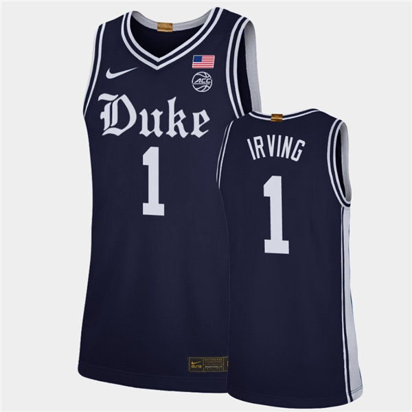 Mens Duke Blue Devils #1 Kyrie Irving Nike Navy Brotherhood College Basketball Jersey