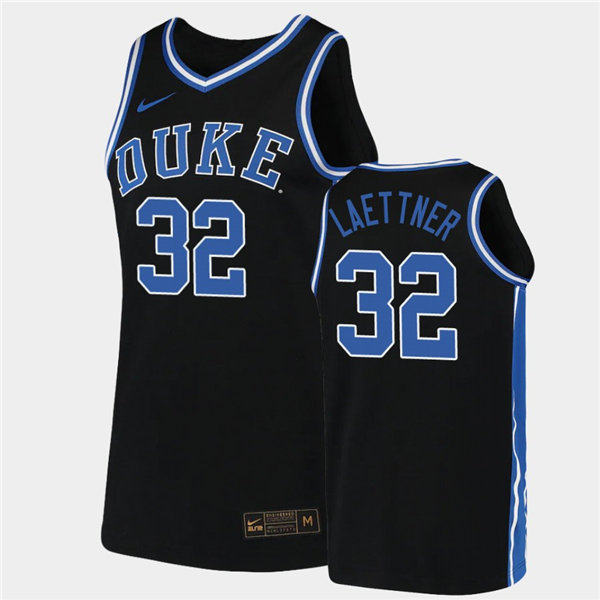 Mens Duke Blue Devils Retired Player #32 Christian Laettner Nike Black College Basketball Game Jersey Mens Duke Blue Devils Retired Player #32 Christian Laettner Nike Black College Basketball Game Jersey