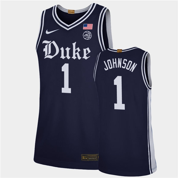 Mens Duke Blue Devils #1 Jalen Johnson Nike Navy Brotherhood Jersey