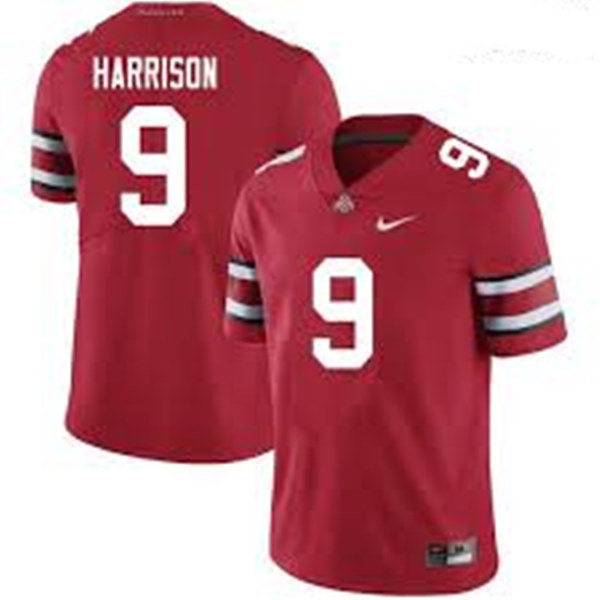 Mens #9 Zach Harrison Ohio State Buckeyes Stitched Nike Scarlet College Football Game Jersey S-3XL