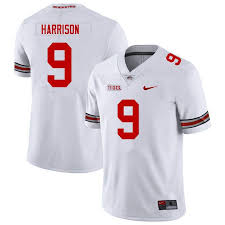 Mens #9 Zach Harrison Ohio State Buckeyes Stitched Nike White College Football Game Jersey S-3XL