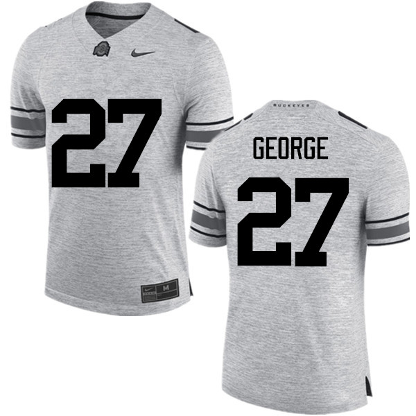 Mens #27 Eddie George Ohio State Buckeyes Stitched Nike Gray College Football Game Jersey S-3XL