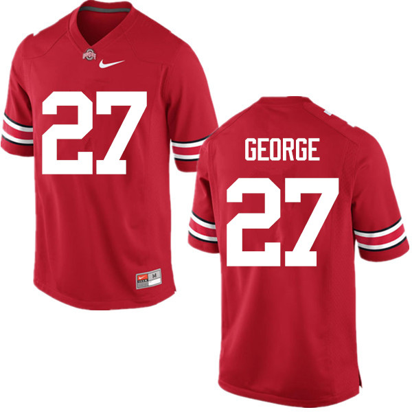 Mens #27 Eddie George Ohio State Buckeyes Stitched Nike Scarlet College Football Game Jersey S-3XL