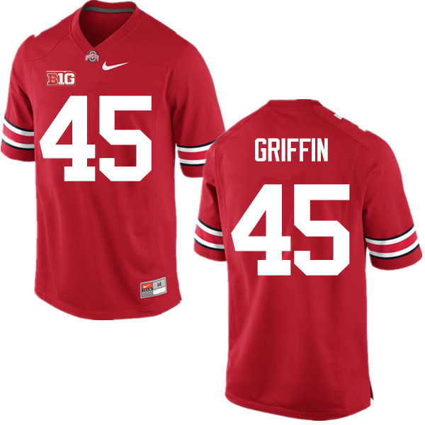 Mens #45 Archie Griffin Ohio State Buckeyes Stitched Nike Scarlet College Football Game Jersey S-3XL