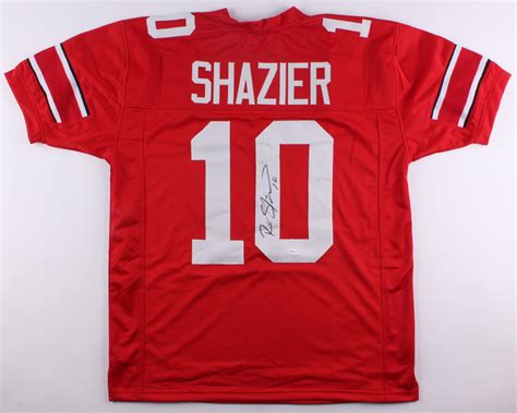 Mens #10 Ryan Shazier Ohio State Buckeyes Stitched Nike Scarlet College Football Game Jersey S-3XL