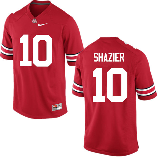 Mens #10 Ryan Shazier Ohio State Buckeyes Stitched Nike Scarlet College Football Game Jersey S-3XL