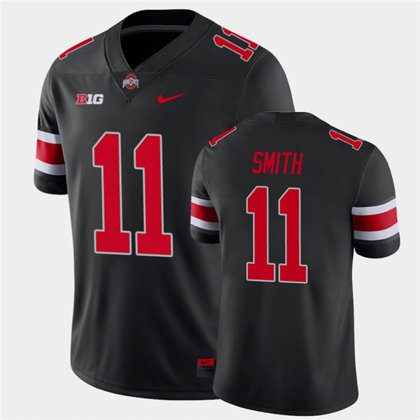 Mens #11 Tyreke Smith Ohio State Buckeyes Stitched Nike Blackout College Football Game Jersey S-3XL