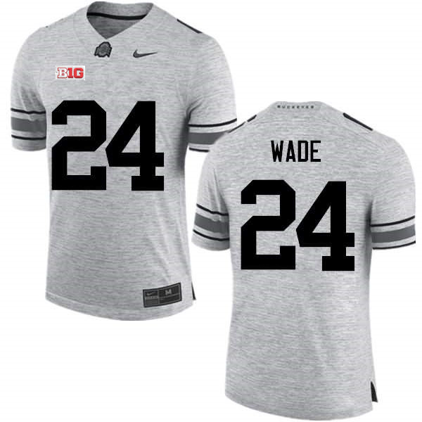Mens #24 Shaun Wade Ohio State Buckeyes Stitched Nike Gray College Football Game Jersey S-3XL