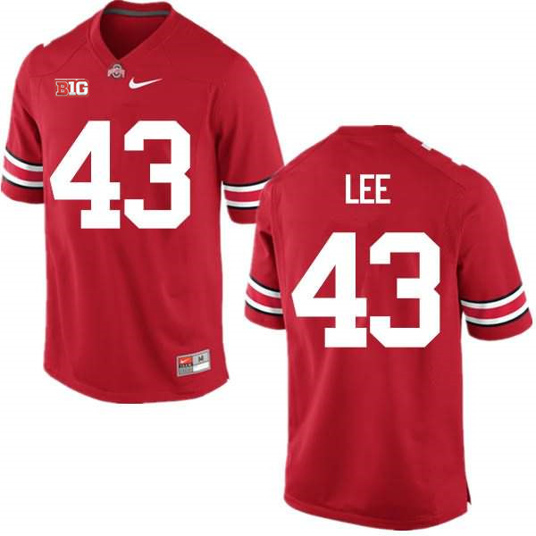 Mens #43 Darron Lee Ohio State Buckeyes Stitched Nike Scarlet College Football Game Jersey S-3XL