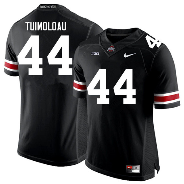 Mens #44 J.T. Tuimoloau Ohio State Buckeyes Stitched Nike Black White College Football Game Jersey S-3XL