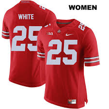 Mens #25 Brendon White Ohio State Buckeyes Stitched Nike Scarlet College Football Game Jersey S-3XL
