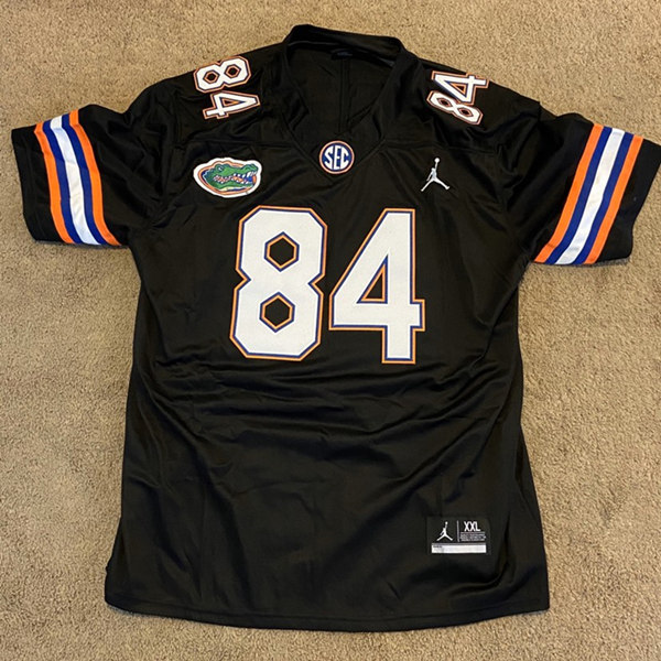 Men's Florida Gators #84 Kyle Pitts Jordan Black Football Jersey Men's Florida Gators #84 Kyle Pitts Jordan Black Football Jersey