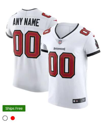 Tampa Bay Buccaneers Custom Nike White Vapor F.U.S.E. Limited Jersey
