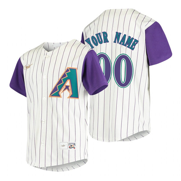 Arizona Diamondbacks Custom Nike Cream Cooperstown Collection Alternate Jerse