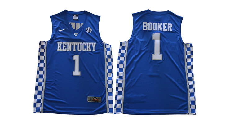 Mens Kentucky Wildcats #1 Devin Booker Royal Nike NCAA Basketball JERSEY Mens Kentucky Wildcats #1 Devin Booker Royal Nike NCAA Basketball JERSEY