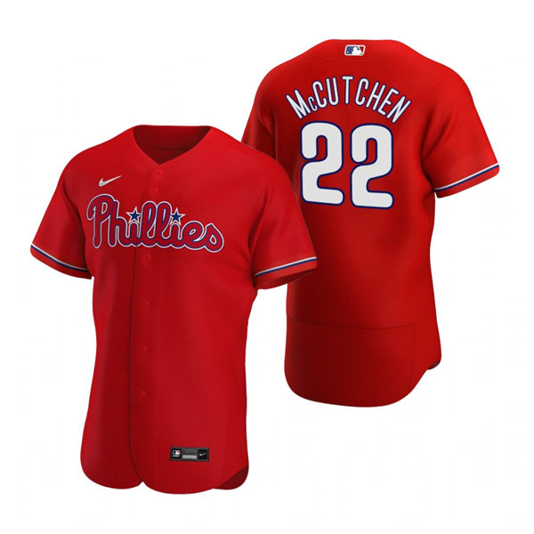Men's Philadelphia Phillies #22 Andrew McCutchen  Nike Red Alternate Flex base Baseball Jersey