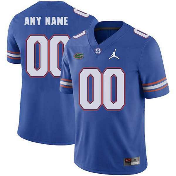 Florida Gators Custom Jordan Brand Royal Football Game Jersey