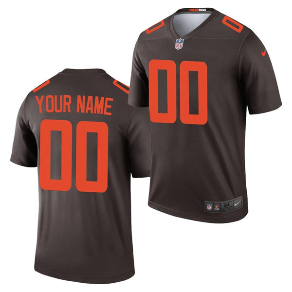 Cleveland Browns Custom Brown Alternate Nike Legend Limited Jersey