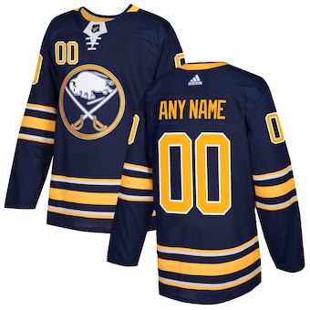 Mens Buffalo Sabres Custom Navy Jersey