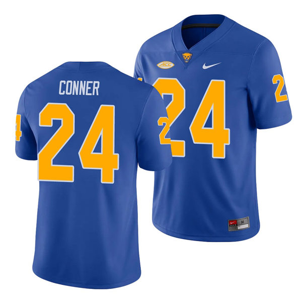 Mens Pittsburgh Panthers #24 James Conner Nike Royal College Football Game Jersey Mens Pittsburgh Panthers #24 James Conner Nike Royal College Football Game Jersey