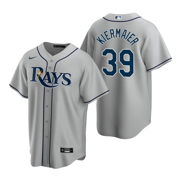 Men's Tampa Bay Rays #39 Kevin Kiermaier Nike Gray Road Cool Base Jersey