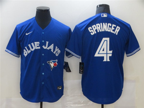Youth Toronto Blue Jays #4 George Springer Nike Royal Alternate Jersey