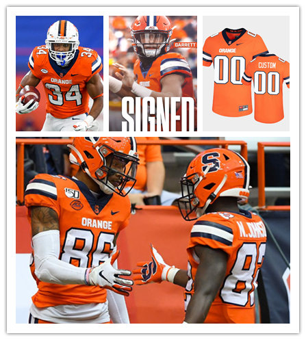 Syracuse Orange Custom Nike Orange College Football Jersey