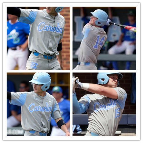 North Carolina Tar Heels Custom Nike Grey Baseball Jersey