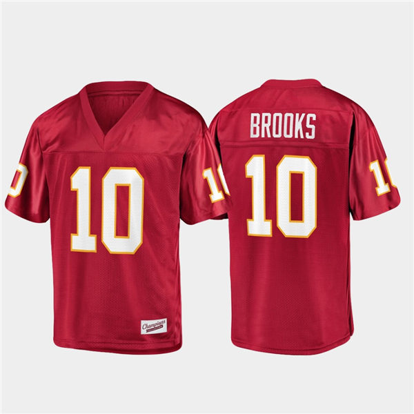 Men's Florida State Seminoles #10 Derrick Brooks Champions Collection Garnet Football Jersey
