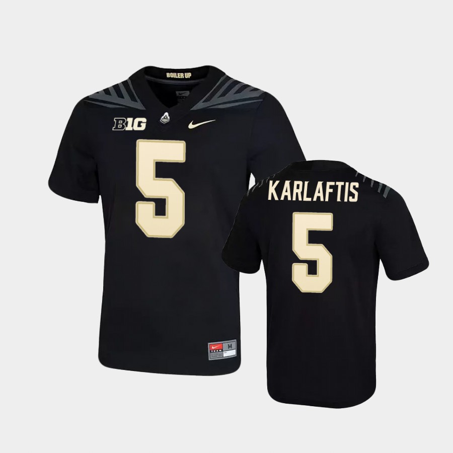 Men's Purdue Boilermakers #5 George Karlaftis Nike Black College Game Football Jersey Men's Purdue Boilermakers #5 George Karlaftis Nike Black College Game Football Jersey