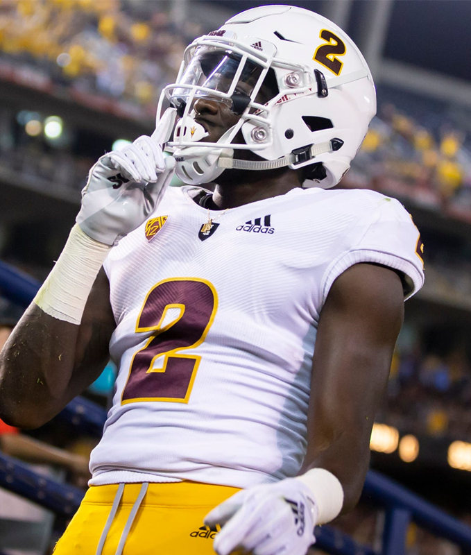 Men's Arizona State Sun Devils #2 Brandon Aiyuk adidas 2020 White Maroon College Football Jersey Men's Arizona State Sun Devils #2 Brandon Aiyuk adidas 2020 White Maroon College Football Jersey