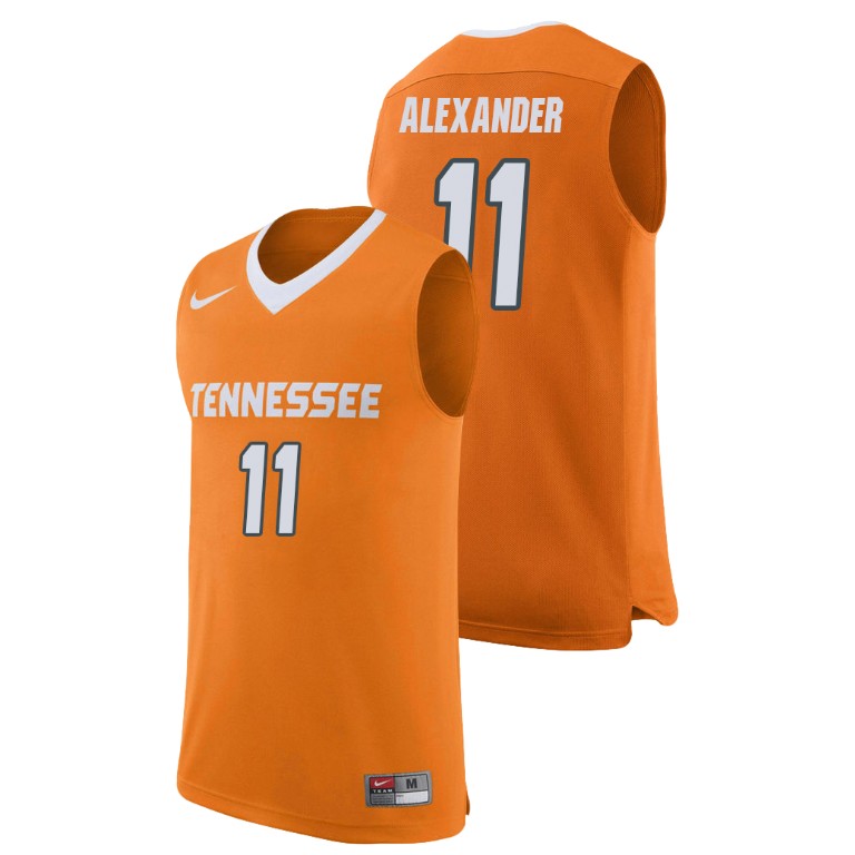Men's Tennessee Volunteers #11 Kyle Alexander Nike 2015-18 Orange Basketball Jersey